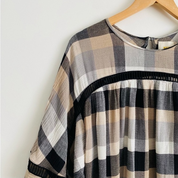 Anthropologie Maeve Plaid Kimono Tunic Dress | Med - Picture 5 of 6